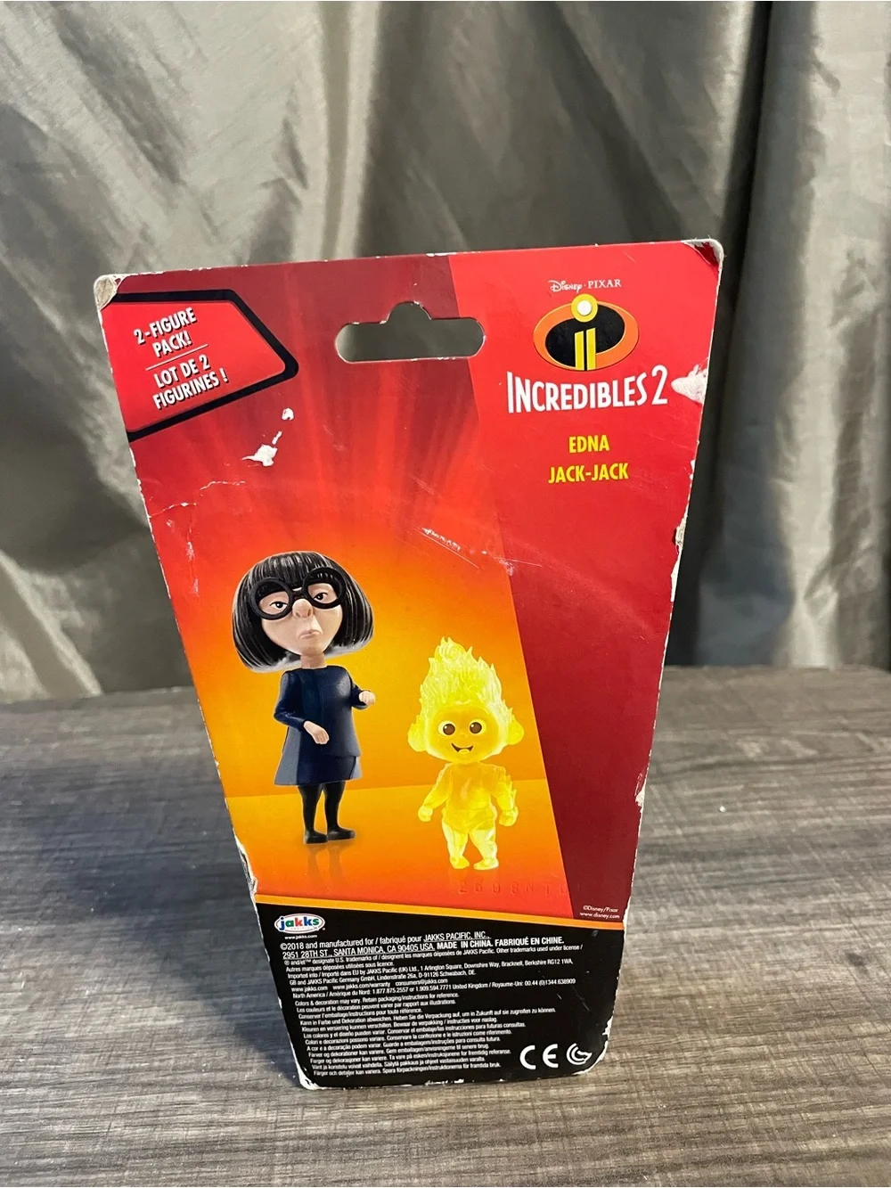 Disney Pixar Incredibles 2 Edna Mode & Fire Jack-Jack Figure 2-Pack